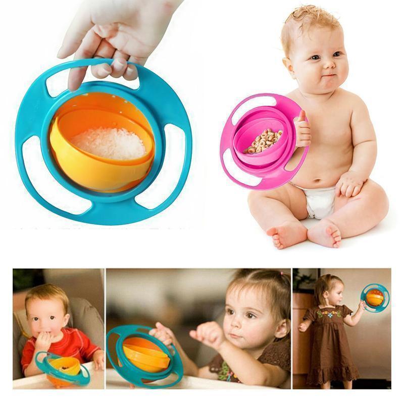 Baby Universal 360 Degree Spill-Proof Gyro Bowl (3 Colors)