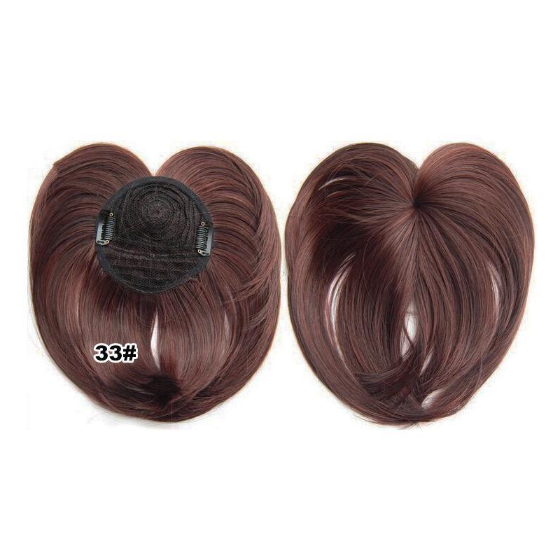 Short Natural Silky Clip-On Hair Topper