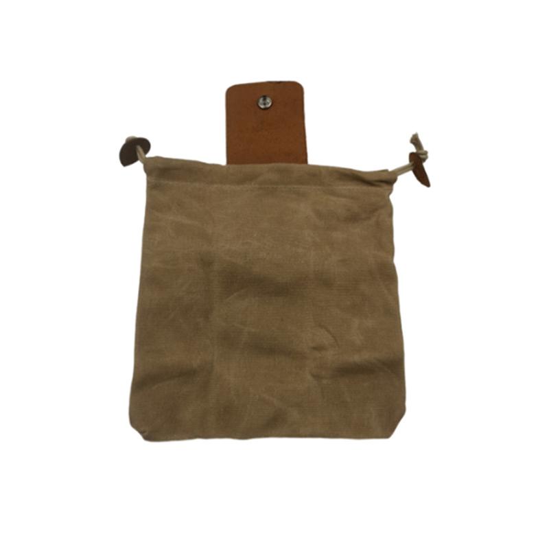 Dimoohome™ Leather and canvas bushcraft bag