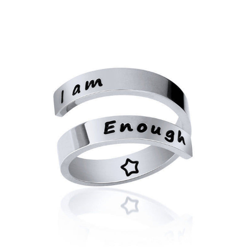 I Am Enough Awareness Ring