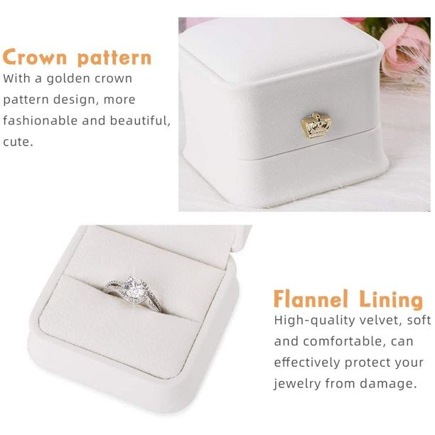 PU Leather Ring Gift Box