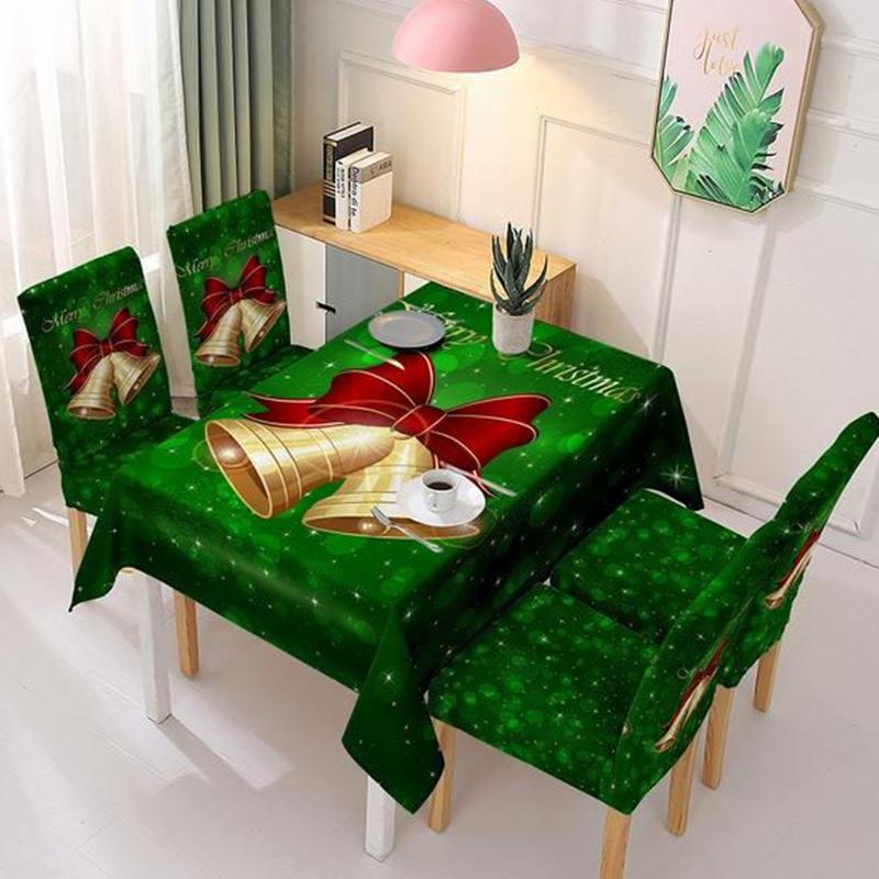 Christmas Decoration Tablecloth Chair Cover