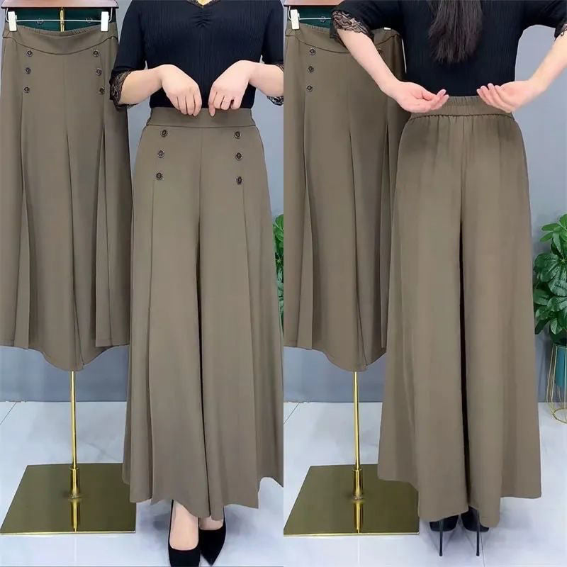 Women's Stylish Pleated Wide-leg Pants