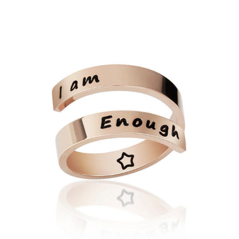 I Am Enough Awareness Ring