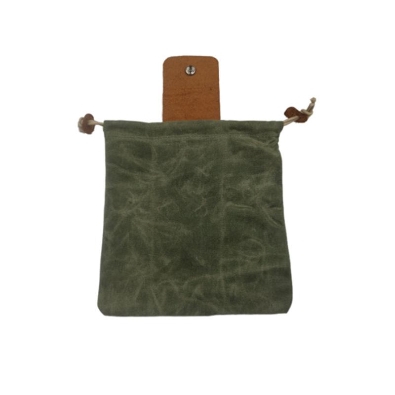 Dimoohome™ Leather and canvas bushcraft bag