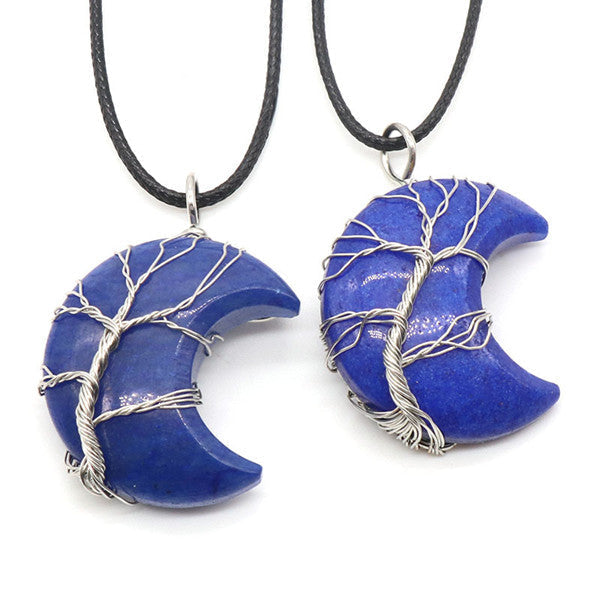 Tree Of Life Crescent Necklace