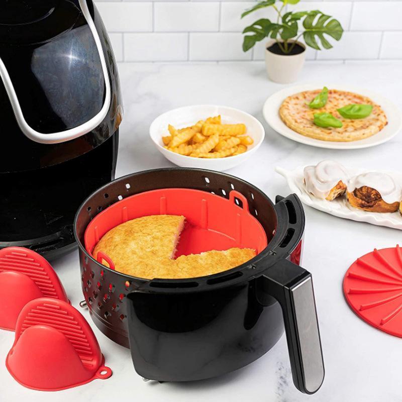 Reusable Air Fryer Silicone Pot Multifunctional Liner Bakeware