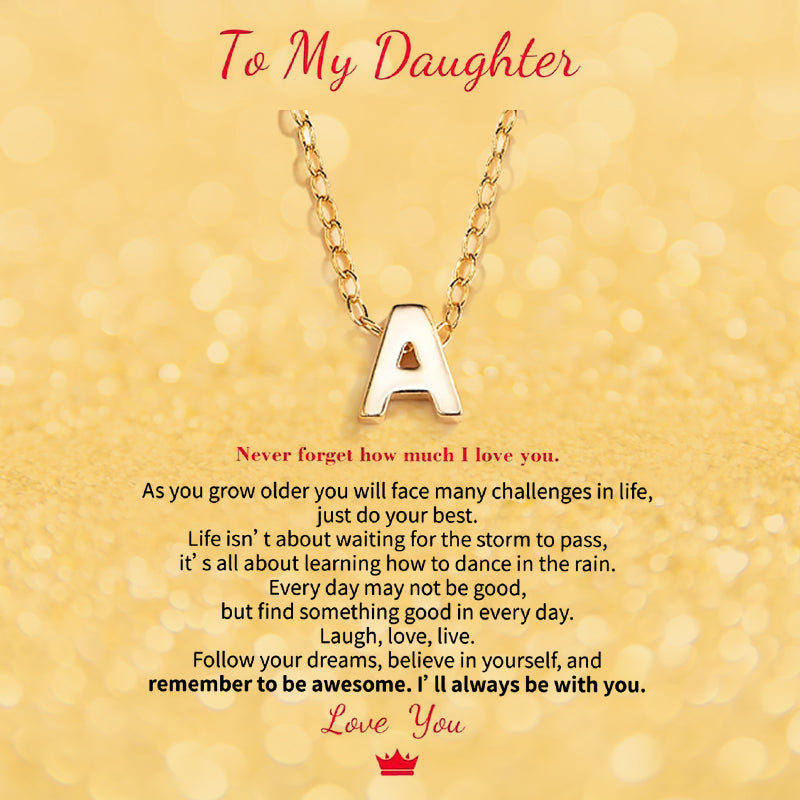 Personlized Tiny Letter Necklace - Gift for Her/Daughter/Granddaughter