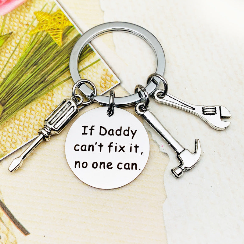 Novelty Handyman Repair Tool Charm Keychain - Gift for Father's Day