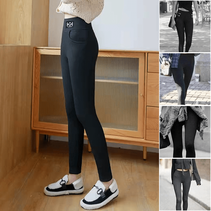 Women Fashionable Thermal Cashmere Slim Pants