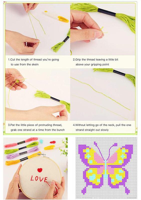 DIY Magic Embroidery Pen Set Punch Needles