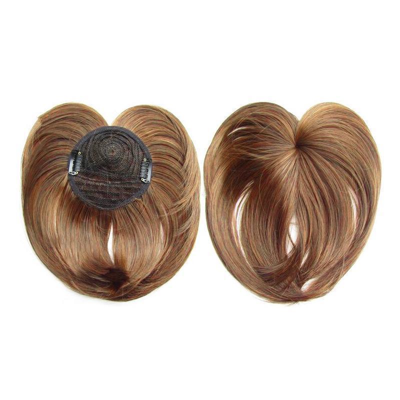 Short Natural Silky Clip-On Hair Topper