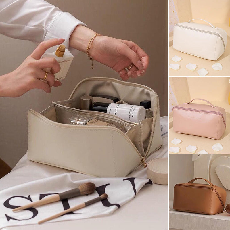 PU Portable Travel Cosmetic Storage Bag👝BUY ONE FOR COSMETICS，ONE FOR SKINCARE👝