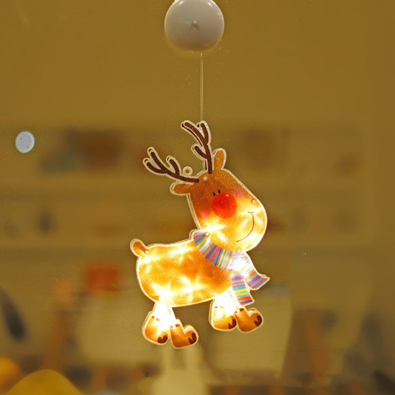 Christmas window suction cup lights