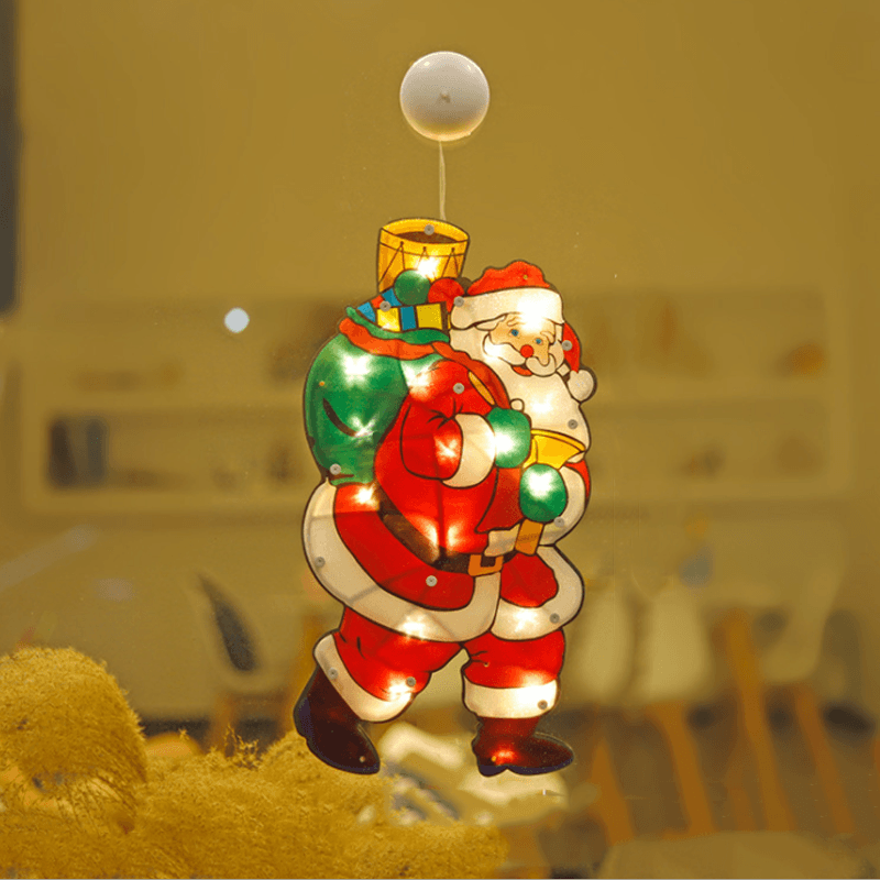 Christmas window suction cup lights