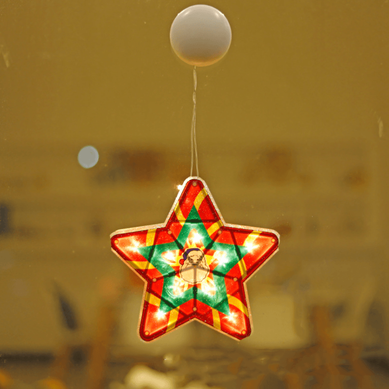 Christmas window suction cup lights