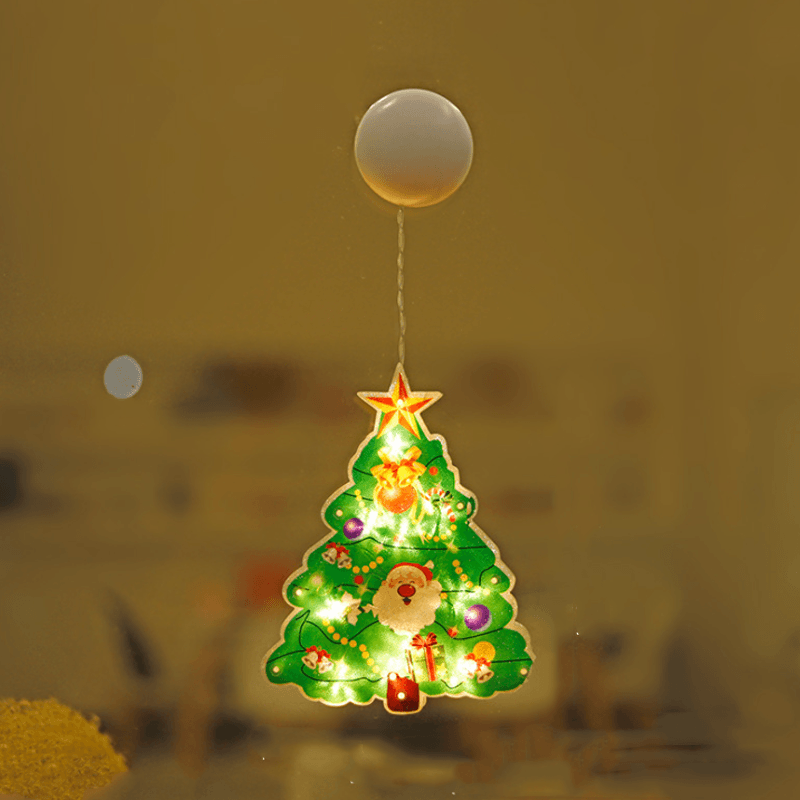 Christmas window suction cup lights