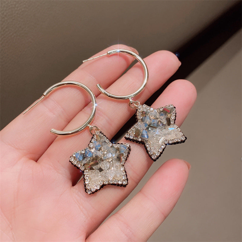 Crystal Star Earrings