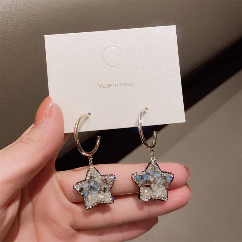 Crystal Star Earrings