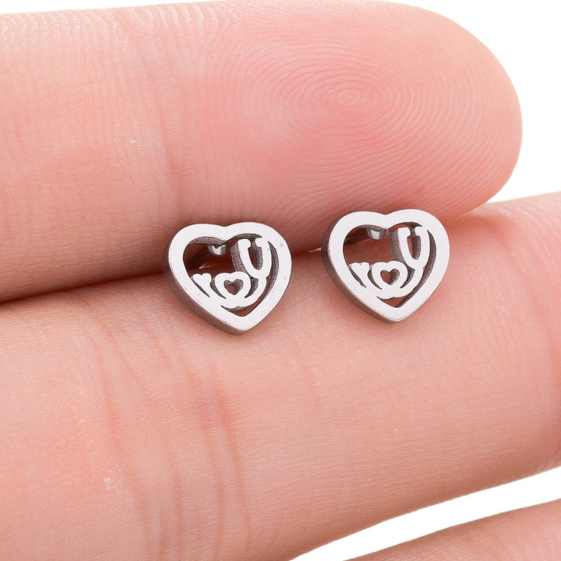 ECG Shaped Stud Earrings