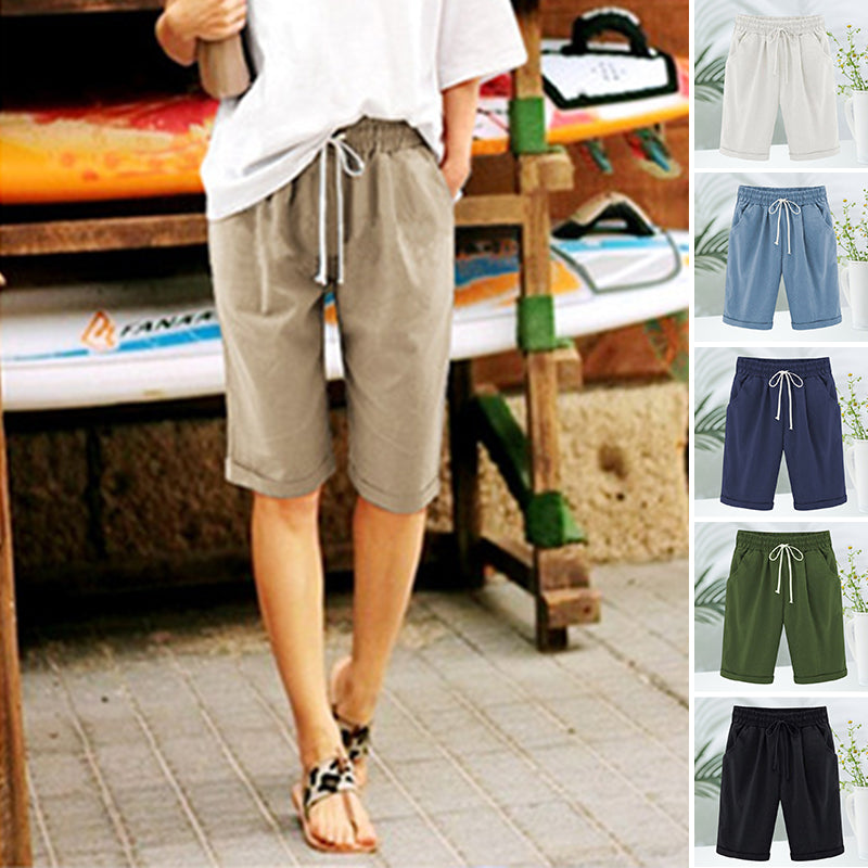 Elastic Waist Casual Comfy Summer Shorts