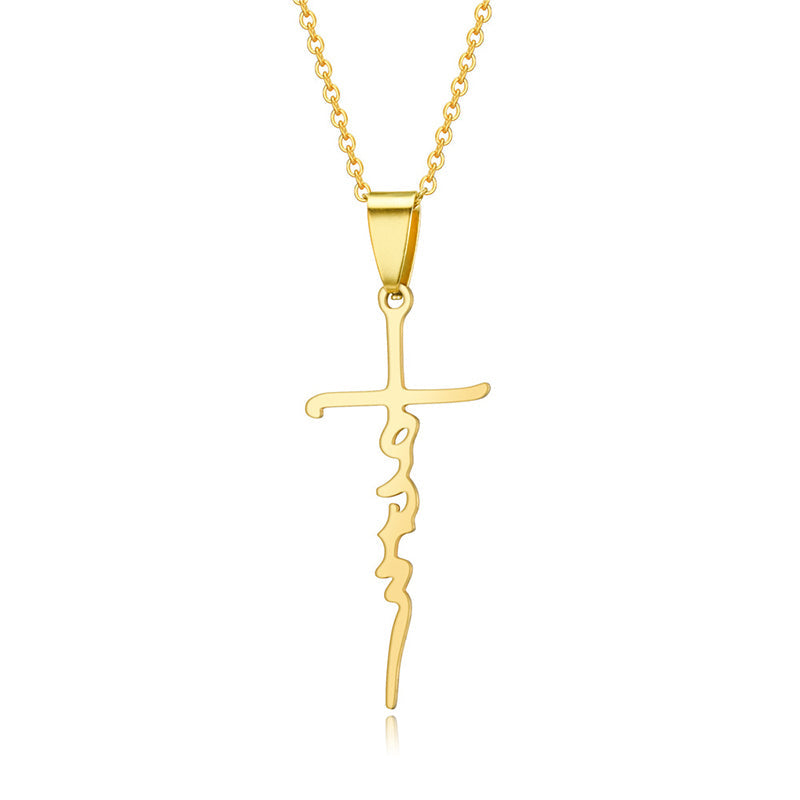 Faith Cross Pendant Necklace