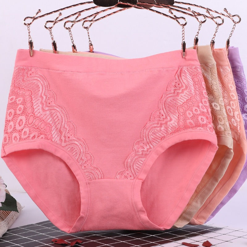 Plus Size High Waist Leak Proof Cotton Panties