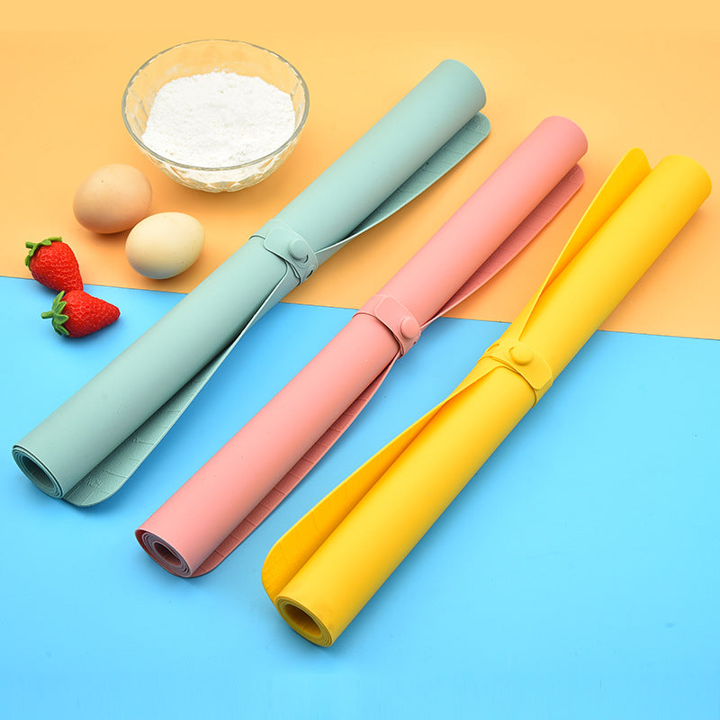 Extra Large Kitchen Tools Silicone Roll-Up Pastry Mat With Measurements