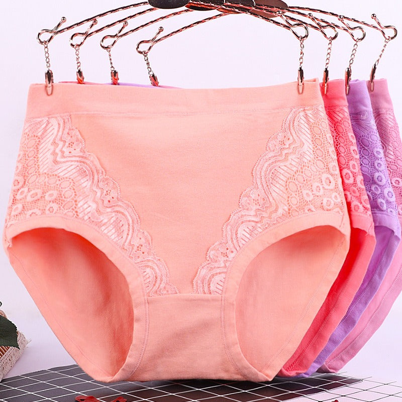 Plus Size High Waist Leak Proof Cotton Panties