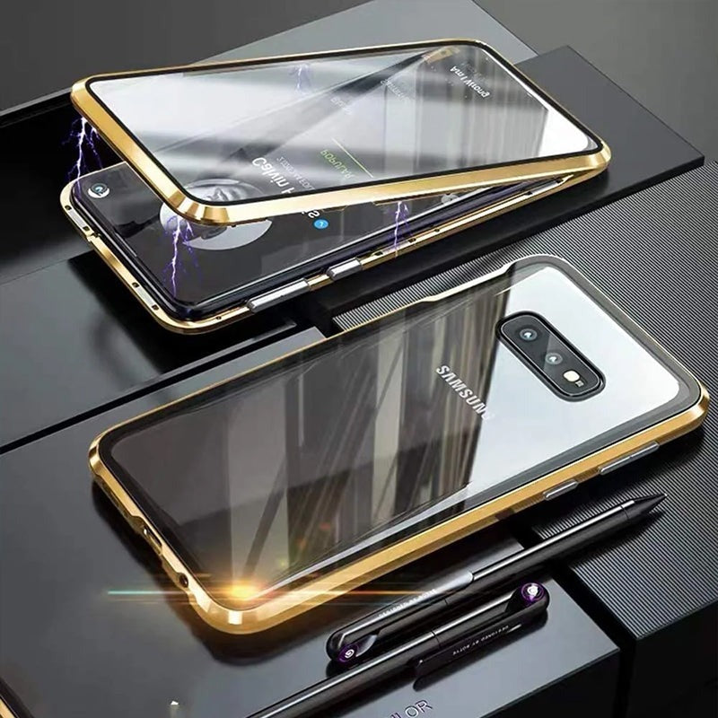 📱2023Hot Sale📱Magnetic Adsorption Metal Tempered Glass Case For Samsung