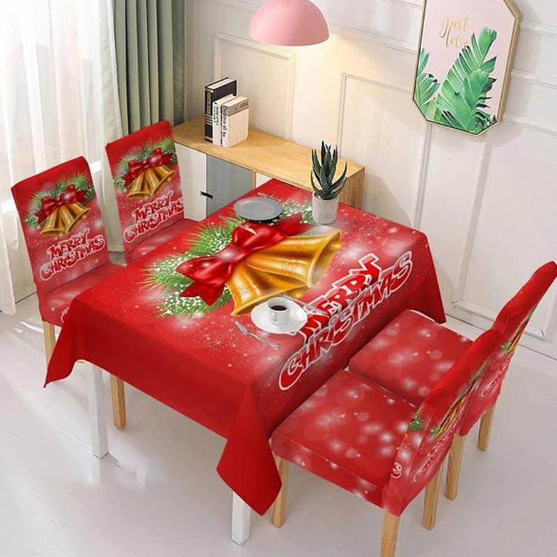 Christmas Decoration Tablecloth Chair Cover