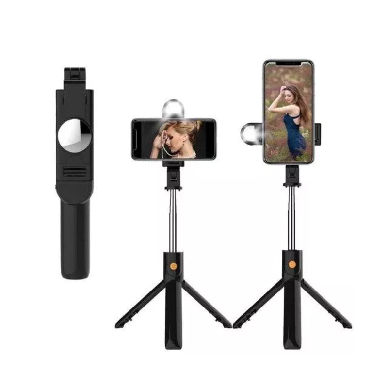 6 In 1 Expandable Wireless Bluetooth Remote Fill Light Mini Tripod Selfie Stick