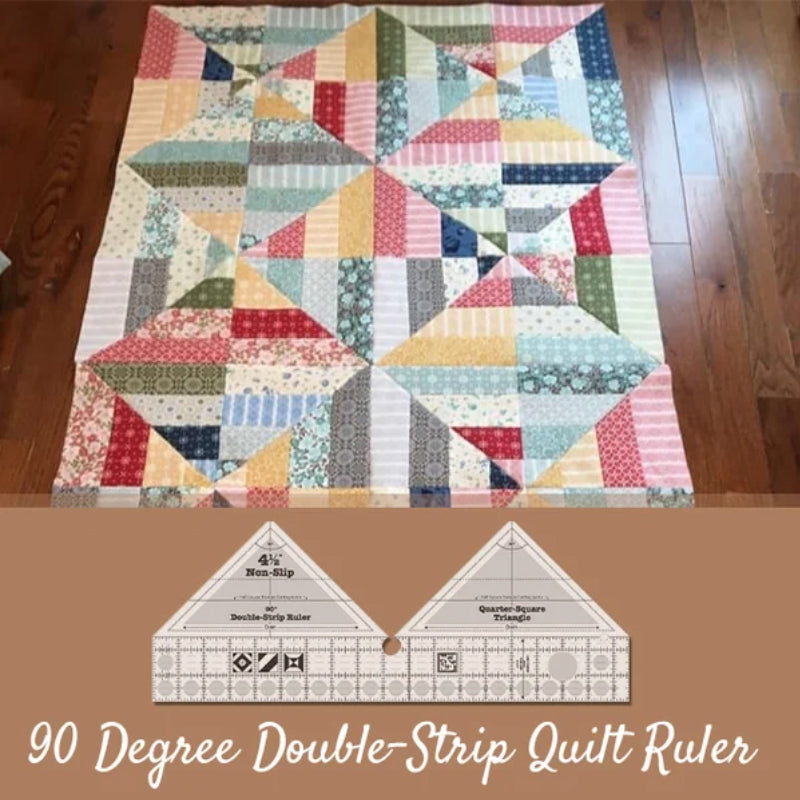 🎊90 Degree Double-Strip Quilt Ruler🎊