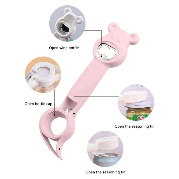 4 In 1 Multifunctional Bear Bottle Opener