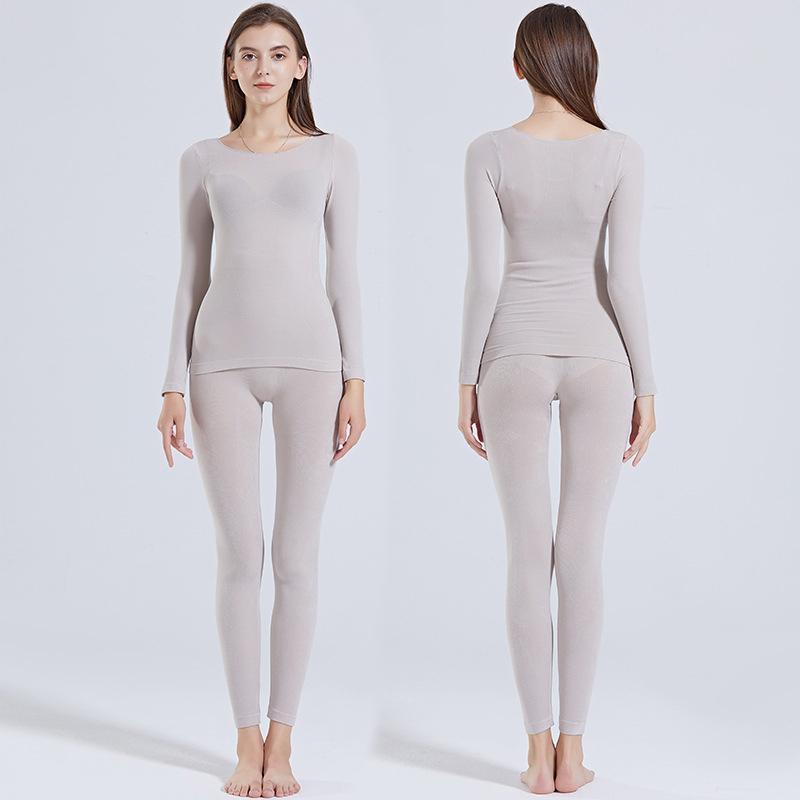 Unisex Seamless Elastic Thermal Inner Wear Ultra Soft Base Layer Underwear Set