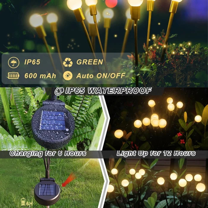 Solar Powered Firefly Garden Light🌝BUY 2/3/5, GET 10/15/20%OFF