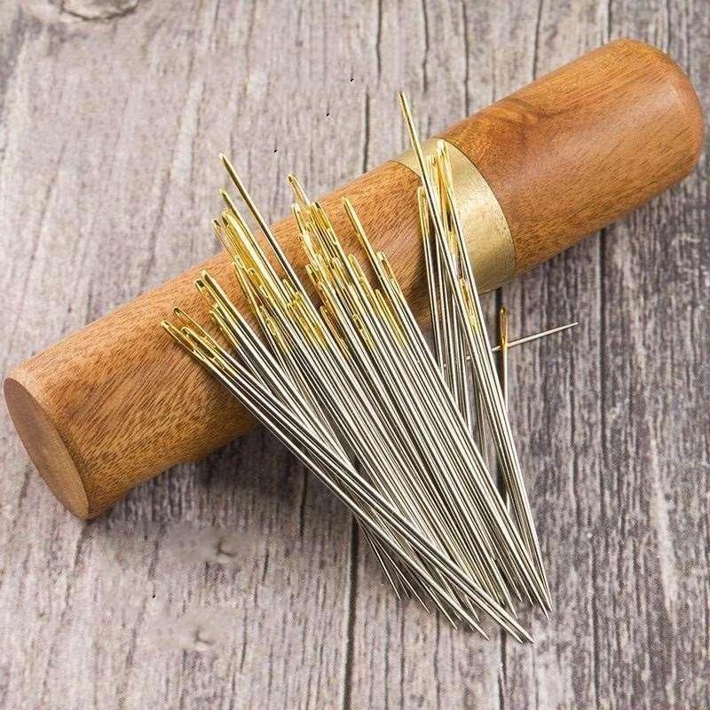 Self-threading Sewing Needles