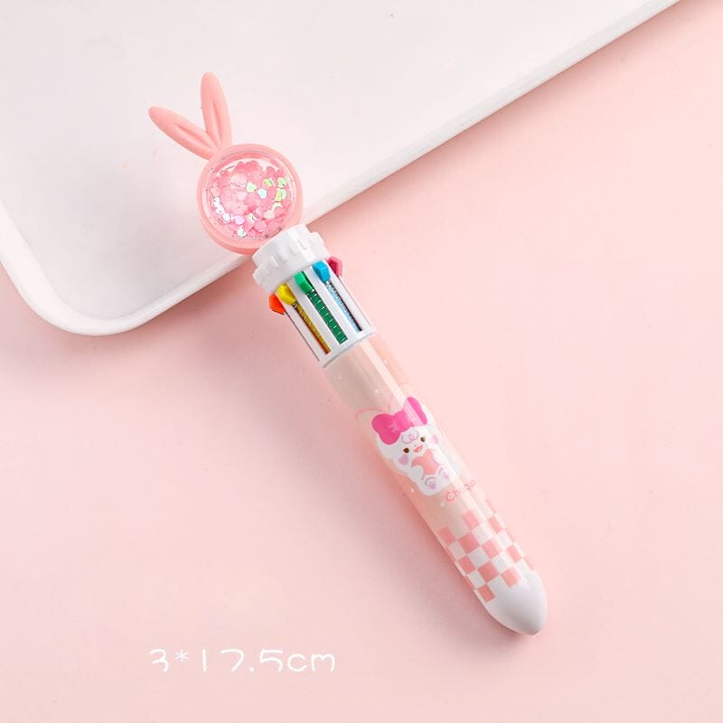 10 Colors Cartoon Rabbit Ballpoint Pens - 🐰Easter Gift