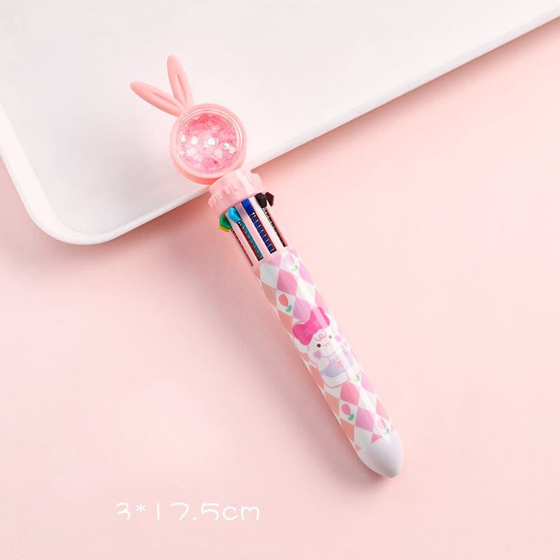 10 Colors Cartoon Rabbit Ballpoint Pens - 🐰Easter Gift