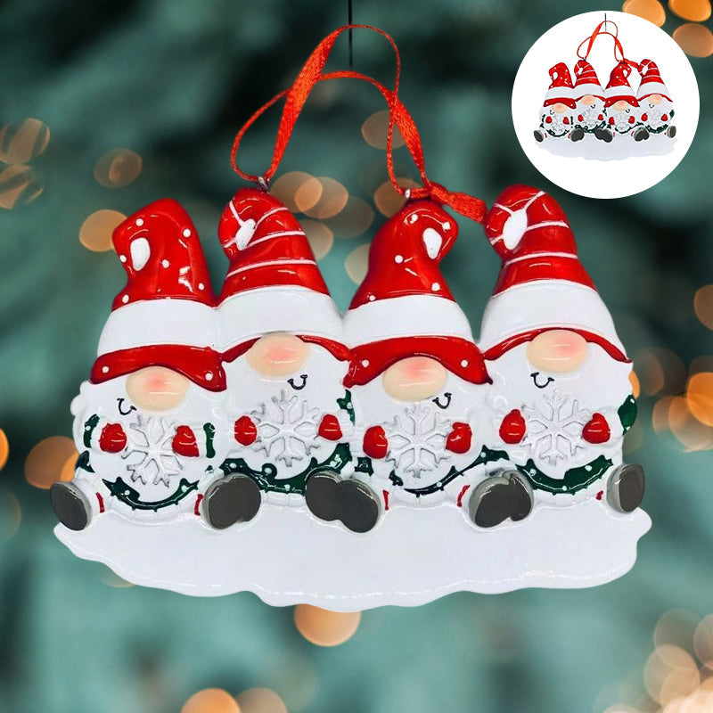 4 Names-Custom Family Christmas Xmas Tree Decoration Ornament with Name-Dwarfs Family