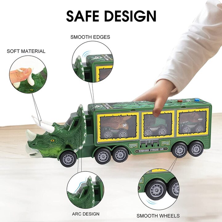 Dimoohome™ Dinosaur Truck Toy Car with Its Own Music & Lights