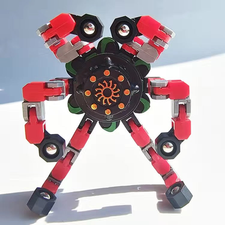 Twisted Robot Spinner Toy Transformable Fingertip Gyro