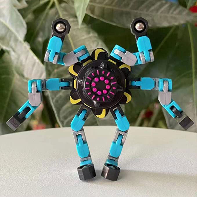 Twisted Robot Spinner Toy Transformable Fingertip Gyro