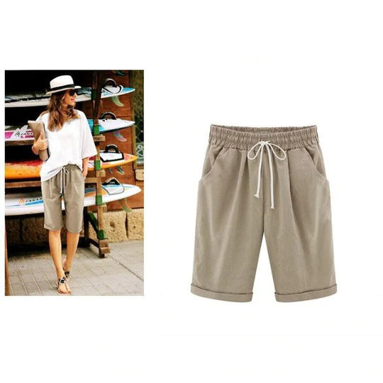 Elastic Waist Casual Comfy Summer Shorts