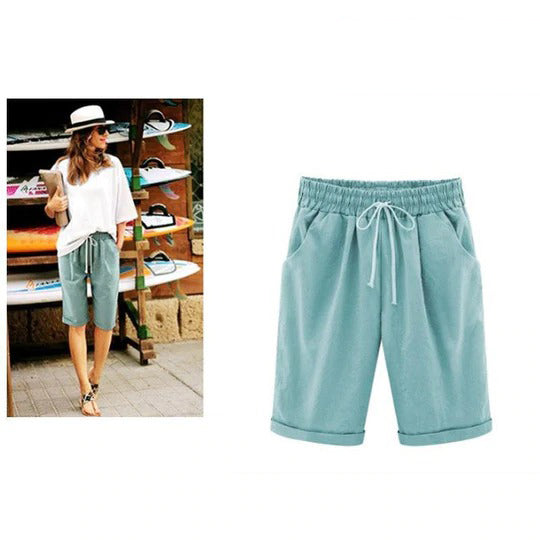 Elastic Waist Casual Comfy Summer Shorts