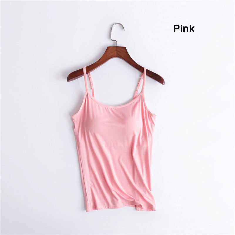 Women’s Tank Top with Built in Removable Bra