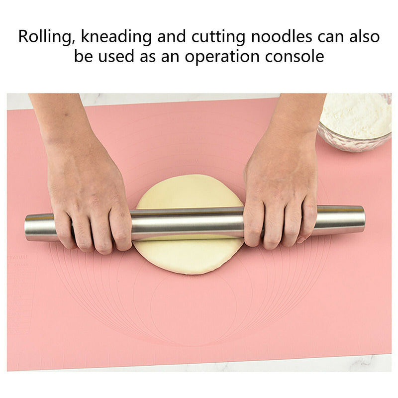 Extra Large Kitchen Tools Silicone Roll-Up Pastry Mat With Measurements