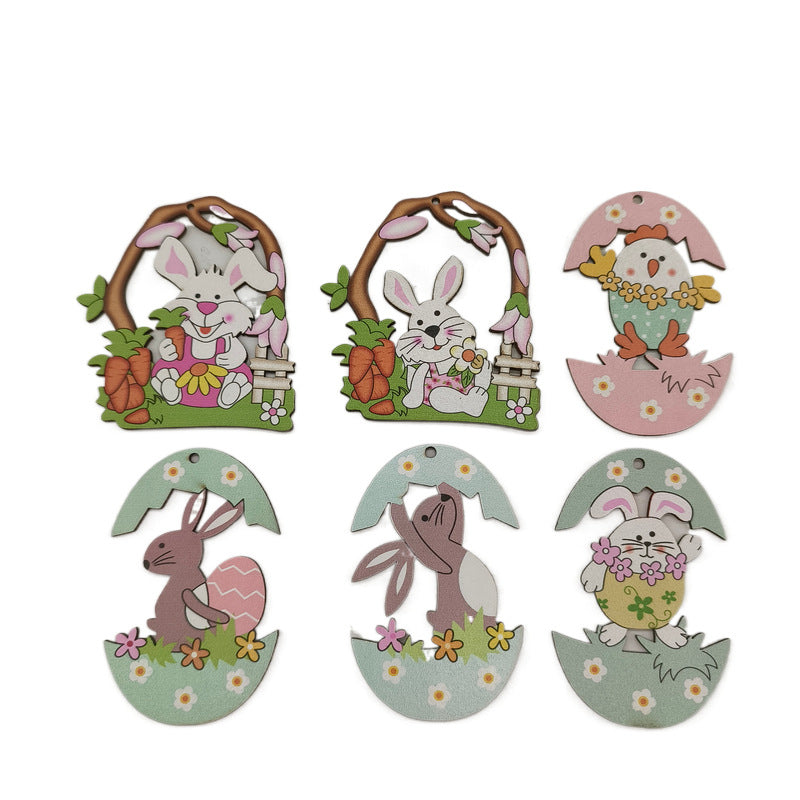 Easter Cartoon Bunny Pendants